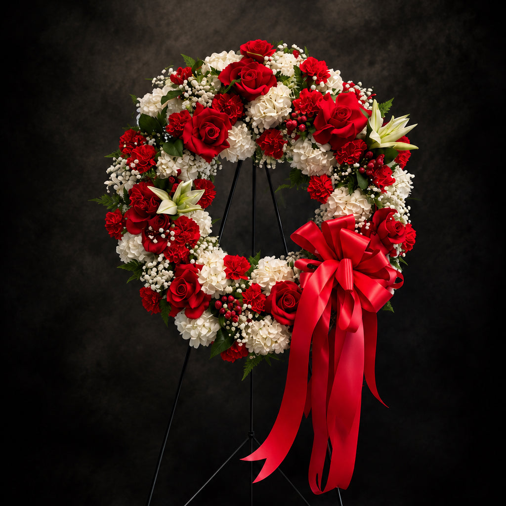 Whispering Blooms Wreath