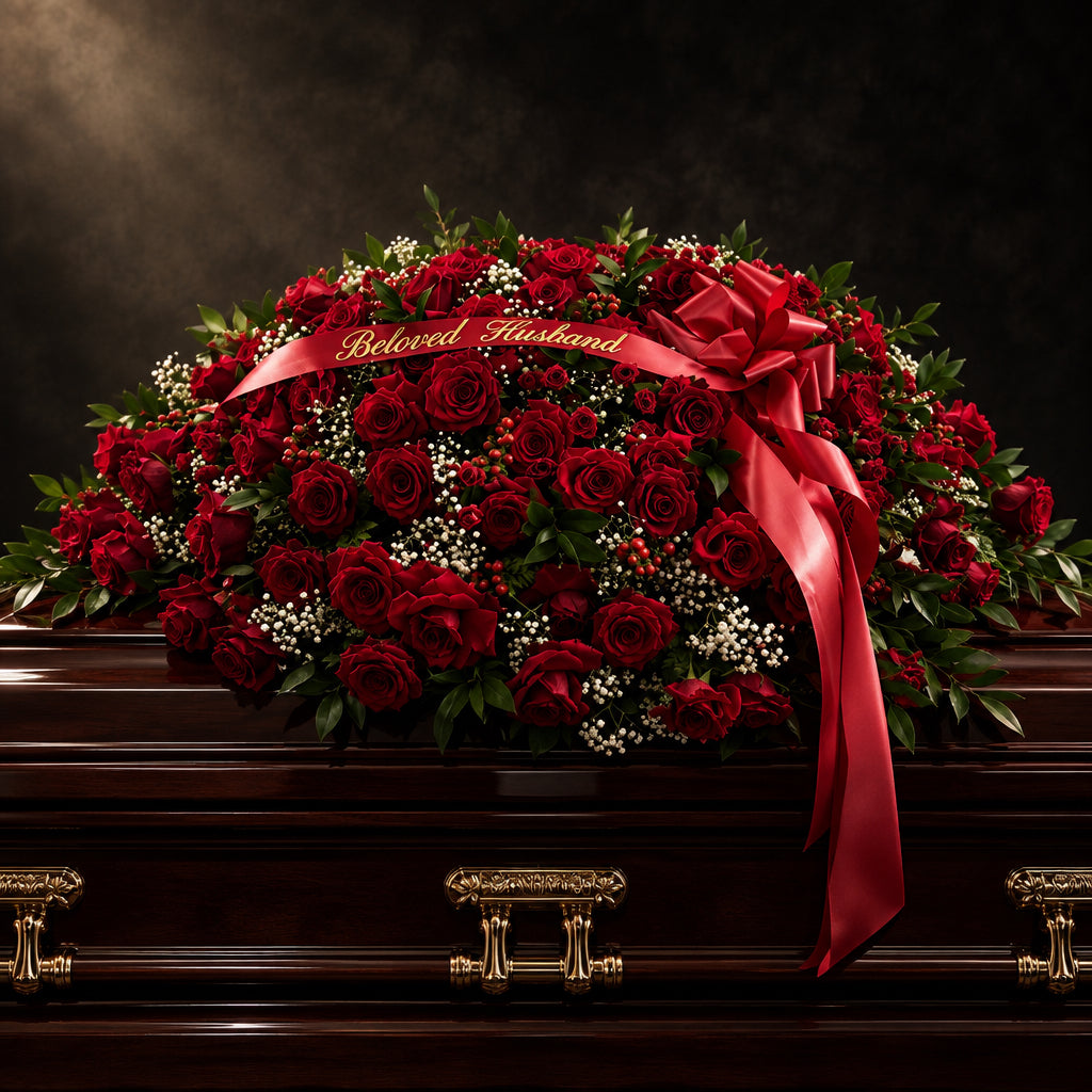 Red Casket Cover