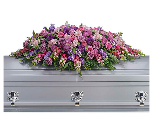 LAVANDER TRIBUTE CASKET COVER