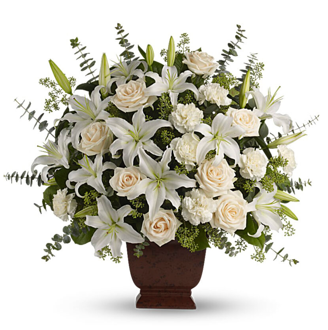 Loving Lilies and Roses Basket